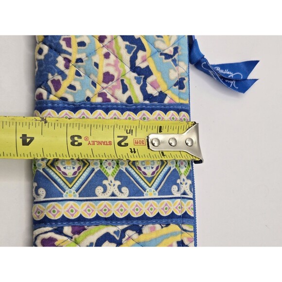 Vera Bradley Capri Blue Brush,  pencil or Makeup Case - Picture 9 of 9